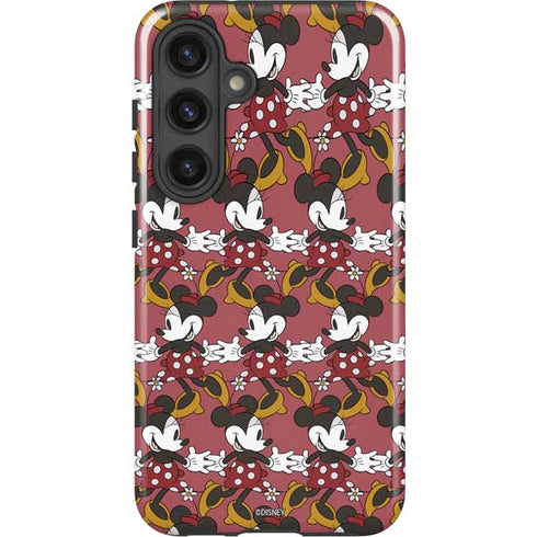 Disney Minnie Mouse Dancing Pattern Galaxy S25 Impact Case